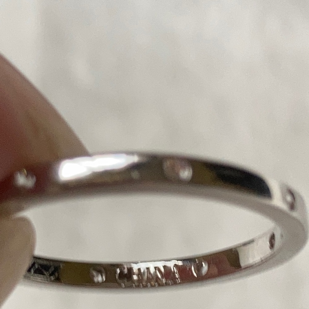 Kpop Rings Rhodium Plated Crystal Ring - Picture 5 of 5